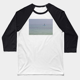 Paddle boarder in the sea off the Isle of Herm, Channel Islands Baseball T-Shirt